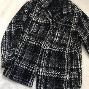 Women's Black and White Shacket